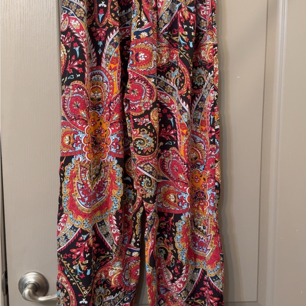SHEIN Multicolor Paisley Print Pants